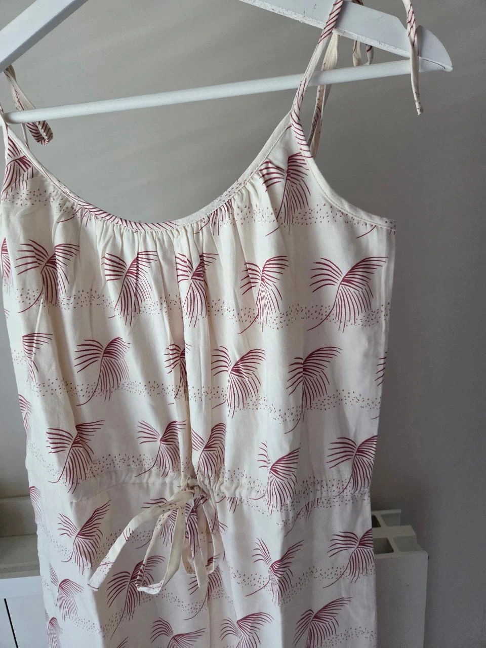 Des Petits Hauts Long Cotton Cream Dress Size XS-S new bohemian summer beach vacation – photo 4